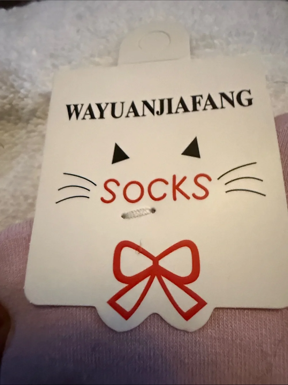 Pink Women's Fashion Socks with Black Logo